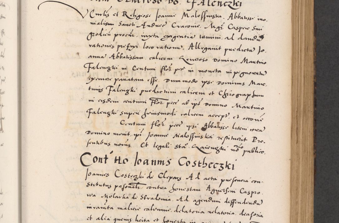 Zdjęcie nr 113 dla obiektu archiwalnego: Acta actorum causarum, sentenciarum diffinitivarum quam interloquutiorum, decretorum, obligationum, quietationum et constitutionum procuratorum coram reverndo domino Petri Porembski preposito Ossviencimensi, canonico et officiali Cracoviensi generali ad annum Dimini 1556, inditione quatuor decima, pontificatus sanctissimi in Christo patris domini Pauli divina providencia pape IIII anno ispius.
