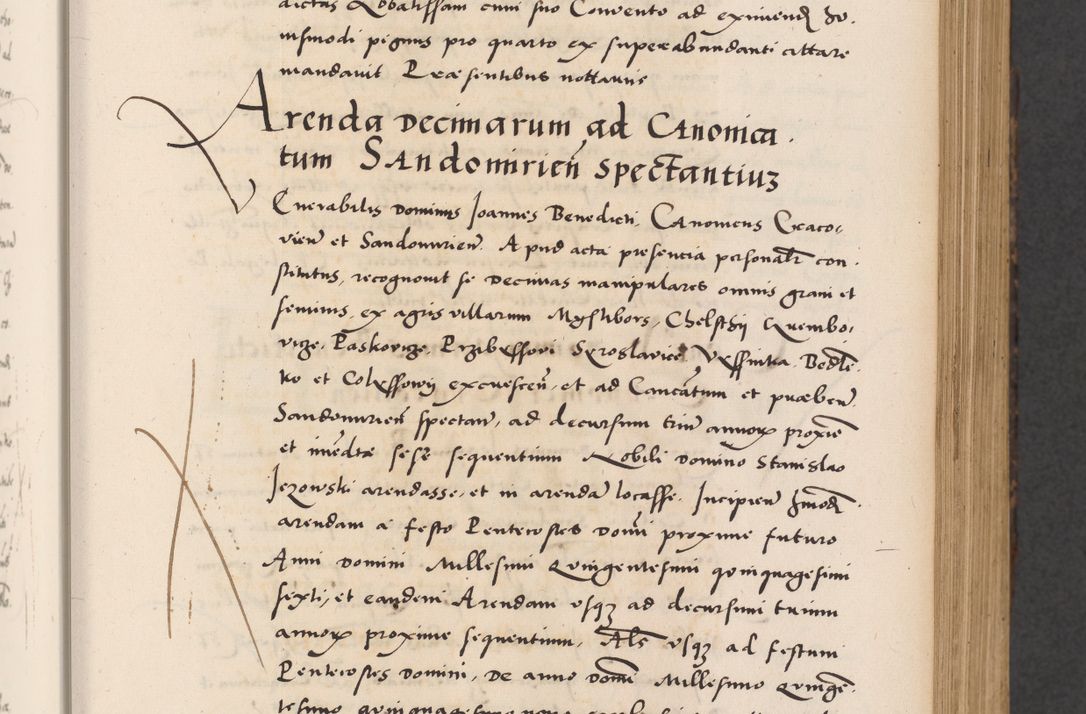 Zdjęcie nr 109 dla obiektu archiwalnego: Acta actorum causarum, sentenciarum diffinitivarum quam interloquutiorum, decretorum, obligationum, quietationum et constitutionum procuratorum coram reverndo domino Petri Porembski preposito Ossviencimensi, canonico et officiali Cracoviensi generali ad annum Dimini 1556, inditione quatuor decima, pontificatus sanctissimi in Christo patris domini Pauli divina providencia pape IIII anno ispius.