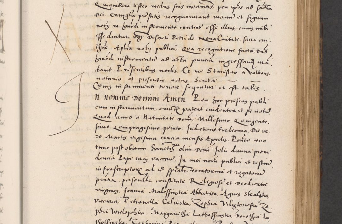 Zdjęcie nr 101 dla obiektu archiwalnego: Acta actorum causarum, sentenciarum diffinitivarum quam interloquutiorum, decretorum, obligationum, quietationum et constitutionum procuratorum coram reverndo domino Petri Porembski preposito Ossviencimensi, canonico et officiali Cracoviensi generali ad annum Dimini 1556, inditione quatuor decima, pontificatus sanctissimi in Christo patris domini Pauli divina providencia pape IIII anno ispius.