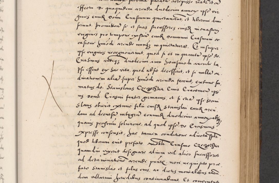 Zdjęcie nr 103 dla obiektu archiwalnego: Acta actorum causarum, sentenciarum diffinitivarum quam interloquutiorum, decretorum, obligationum, quietationum et constitutionum procuratorum coram reverndo domino Petri Porembski preposito Ossviencimensi, canonico et officiali Cracoviensi generali ad annum Dimini 1556, inditione quatuor decima, pontificatus sanctissimi in Christo patris domini Pauli divina providencia pape IIII anno ispius.