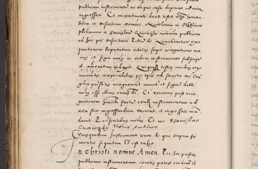 Zdjęcie nr 86 dla obiektu archiwalnego: Acta actorum causarum, sentenciarum diffinitivarum quam interloquutiorum, decretorum, obligationum, quietationum et constitutionum procuratorum coram reverndo domino Petri Porembski preposito Ossviencimensi, canonico et officiali Cracoviensi generali ad annum Dimini 1556, inditione quatuor decima, pontificatus sanctissimi in Christo patris domini Pauli divina providencia pape IIII anno ispius.