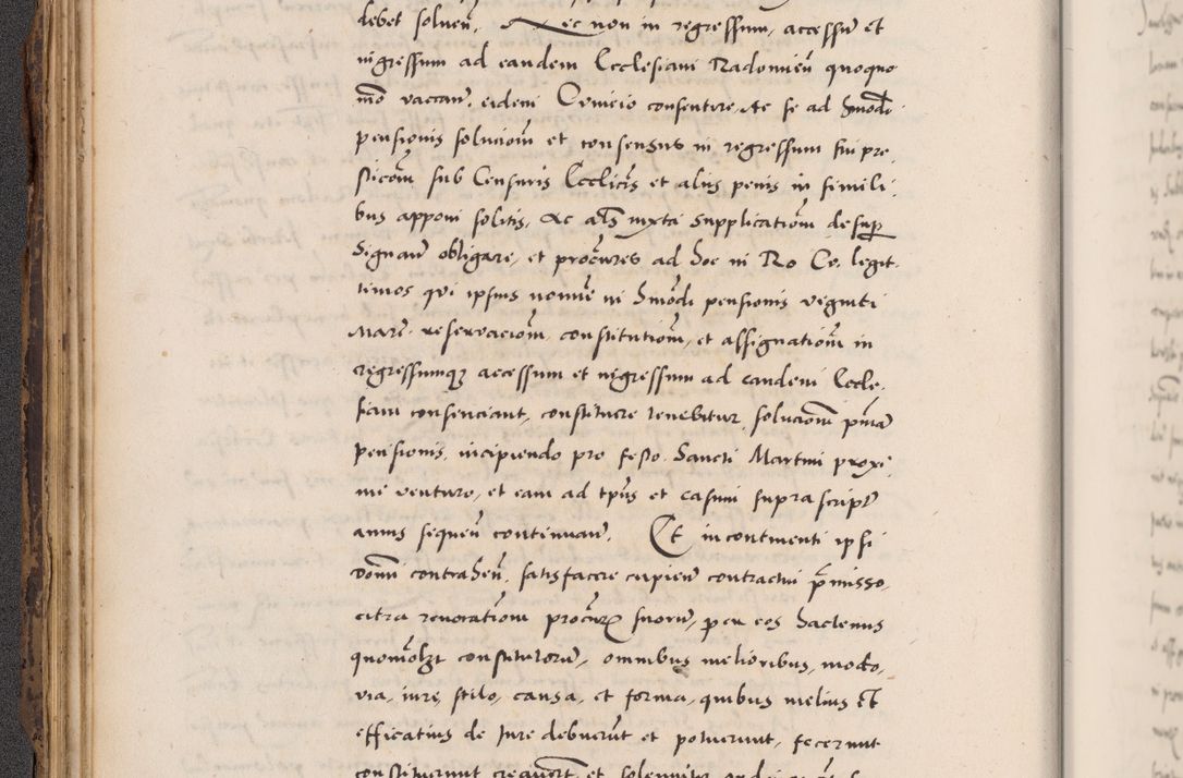 Zdjęcie nr 88 dla obiektu archiwalnego: Acta actorum causarum, sentenciarum diffinitivarum quam interloquutiorum, decretorum, obligationum, quietationum et constitutionum procuratorum coram reverndo domino Petri Porembski preposito Ossviencimensi, canonico et officiali Cracoviensi generali ad annum Dimini 1556, inditione quatuor decima, pontificatus sanctissimi in Christo patris domini Pauli divina providencia pape IIII anno ispius.