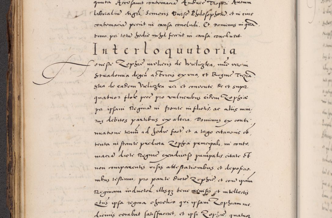 Zdjęcie nr 72 dla obiektu archiwalnego: Acta actorum causarum, sentenciarum diffinitivarum quam interloquutiorum, decretorum, obligationum, quietationum et constitutionum procuratorum coram reverndo domino Petri Porembski preposito Ossviencimensi, canonico et officiali Cracoviensi generali ad annum Dimini 1556, inditione quatuor decima, pontificatus sanctissimi in Christo patris domini Pauli divina providencia pape IIII anno ispius.