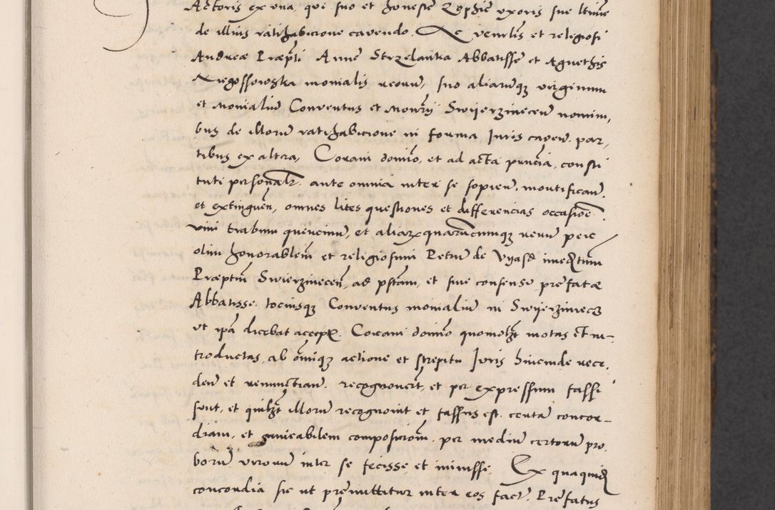 Zdjęcie nr 73 dla obiektu archiwalnego: Acta actorum causarum, sentenciarum diffinitivarum quam interloquutiorum, decretorum, obligationum, quietationum et constitutionum procuratorum coram reverndo domino Petri Porembski preposito Ossviencimensi, canonico et officiali Cracoviensi generali ad annum Dimini 1556, inditione quatuor decima, pontificatus sanctissimi in Christo patris domini Pauli divina providencia pape IIII anno ispius.