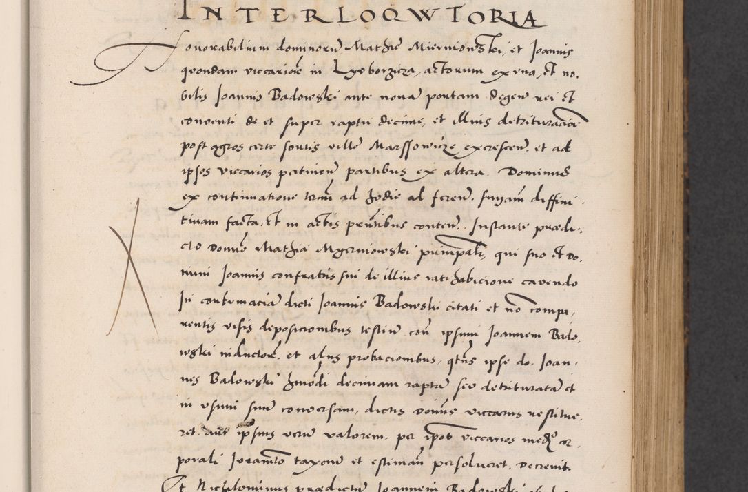 Zdjęcie nr 71 dla obiektu archiwalnego: Acta actorum causarum, sentenciarum diffinitivarum quam interloquutiorum, decretorum, obligationum, quietationum et constitutionum procuratorum coram reverndo domino Petri Porembski preposito Ossviencimensi, canonico et officiali Cracoviensi generali ad annum Dimini 1556, inditione quatuor decima, pontificatus sanctissimi in Christo patris domini Pauli divina providencia pape IIII anno ispius.