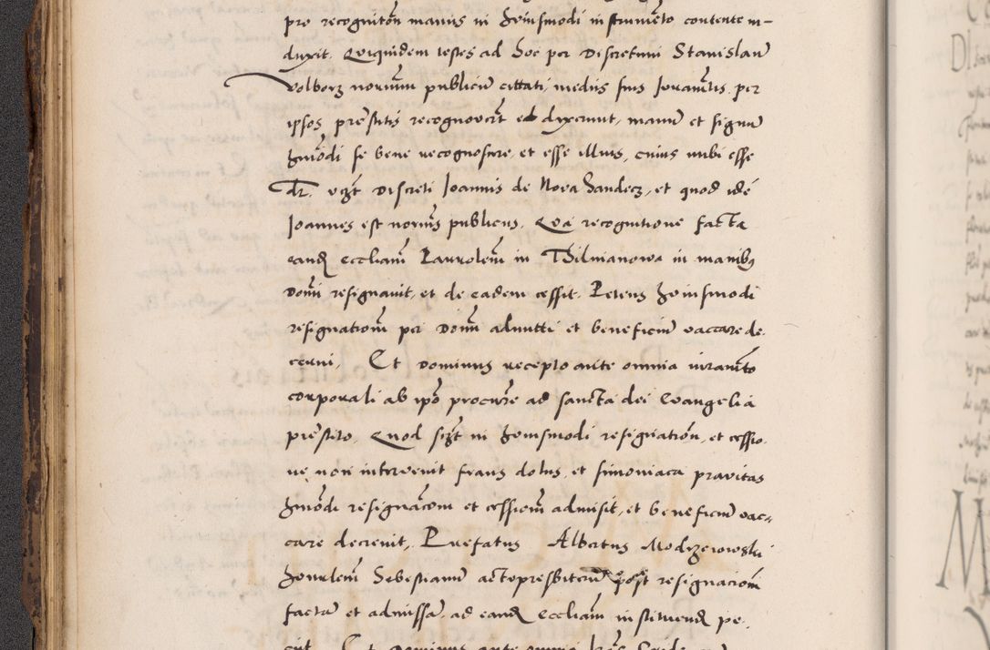 Zdjęcie nr 66 dla obiektu archiwalnego: Acta actorum causarum, sentenciarum diffinitivarum quam interloquutiorum, decretorum, obligationum, quietationum et constitutionum procuratorum coram reverndo domino Petri Porembski preposito Ossviencimensi, canonico et officiali Cracoviensi generali ad annum Dimini 1556, inditione quatuor decima, pontificatus sanctissimi in Christo patris domini Pauli divina providencia pape IIII anno ispius.