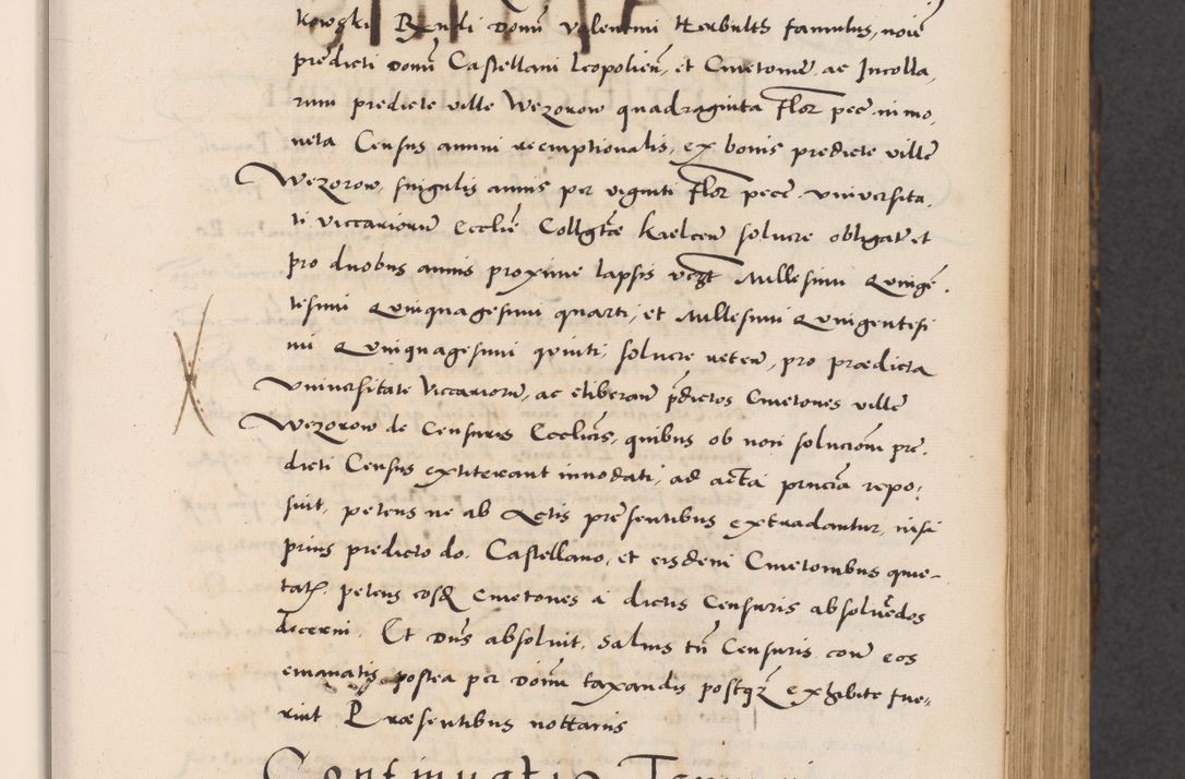 Zdjęcie nr 69 dla obiektu archiwalnego: Acta actorum causarum, sentenciarum diffinitivarum quam interloquutiorum, decretorum, obligationum, quietationum et constitutionum procuratorum coram reverndo domino Petri Porembski preposito Ossviencimensi, canonico et officiali Cracoviensi generali ad annum Dimini 1556, inditione quatuor decima, pontificatus sanctissimi in Christo patris domini Pauli divina providencia pape IIII anno ispius.