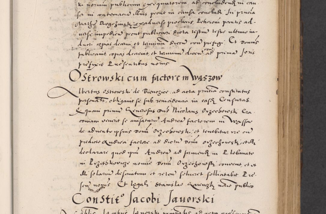 Zdjęcie nr 59 dla obiektu archiwalnego: Acta actorum causarum, sentenciarum diffinitivarum quam interloquutiorum, decretorum, obligationum, quietationum et constitutionum procuratorum coram reverndo domino Petri Porembski preposito Ossviencimensi, canonico et officiali Cracoviensi generali ad annum Dimini 1556, inditione quatuor decima, pontificatus sanctissimi in Christo patris domini Pauli divina providencia pape IIII anno ispius.