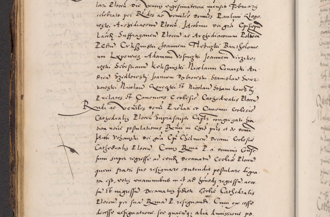 Zdjęcie nr 52 dla obiektu archiwalnego: Acta actorum causarum, sentenciarum diffinitivarum quam interloquutiorum, decretorum, obligationum, quietationum et constitutionum procuratorum coram reverndo domino Petri Porembski preposito Ossviencimensi, canonico et officiali Cracoviensi generali ad annum Dimini 1556, inditione quatuor decima, pontificatus sanctissimi in Christo patris domini Pauli divina providencia pape IIII anno ispius.