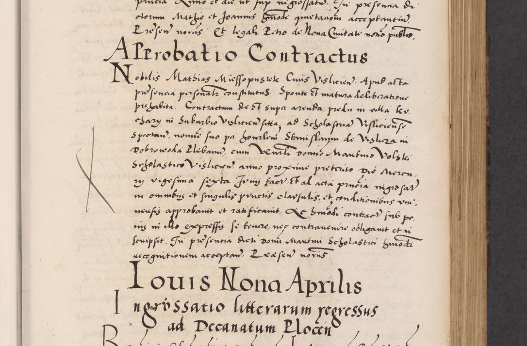 Zdjęcie nr 49 dla obiektu archiwalnego: Acta actorum causarum, sentenciarum diffinitivarum quam interloquutiorum, decretorum, obligationum, quietationum et constitutionum procuratorum coram reverndo domino Petri Porembski preposito Ossviencimensi, canonico et officiali Cracoviensi generali ad annum Dimini 1556, inditione quatuor decima, pontificatus sanctissimi in Christo patris domini Pauli divina providencia pape IIII anno ispius.