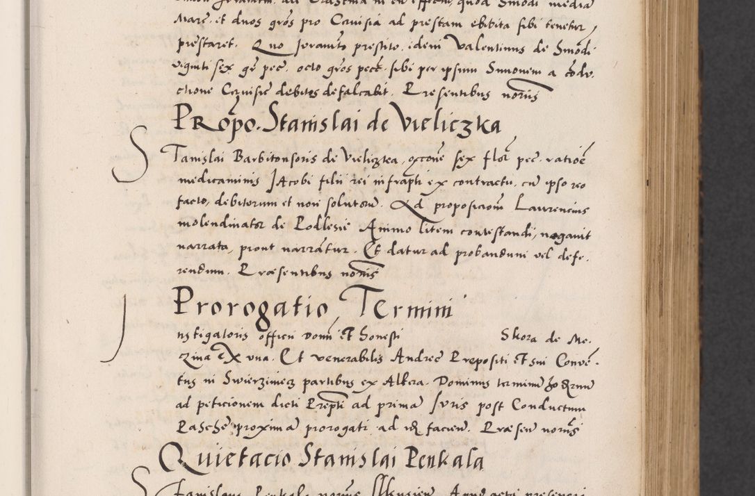 Zdjęcie nr 39 dla obiektu archiwalnego: Acta actorum causarum, sentenciarum diffinitivarum quam interloquutiorum, decretorum, obligationum, quietationum et constitutionum procuratorum coram reverndo domino Petri Porembski preposito Ossviencimensi, canonico et officiali Cracoviensi generali ad annum Dimini 1556, inditione quatuor decima, pontificatus sanctissimi in Christo patris domini Pauli divina providencia pape IIII anno ispius.