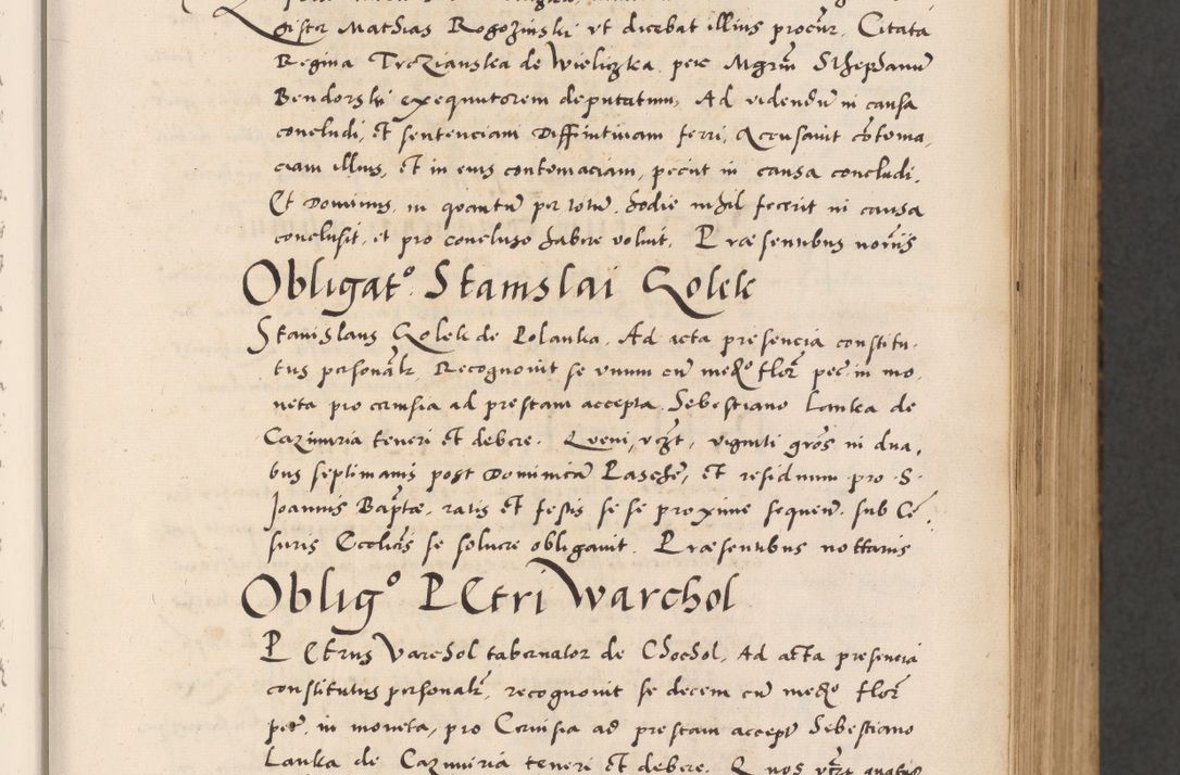 Zdjęcie nr 25 dla obiektu archiwalnego: Acta actorum causarum, sentenciarum diffinitivarum quam interloquutiorum, decretorum, obligationum, quietationum et constitutionum procuratorum coram reverndo domino Petri Porembski preposito Ossviencimensi, canonico et officiali Cracoviensi generali ad annum Dimini 1556, inditione quatuor decima, pontificatus sanctissimi in Christo patris domini Pauli divina providencia pape IIII anno ispius.