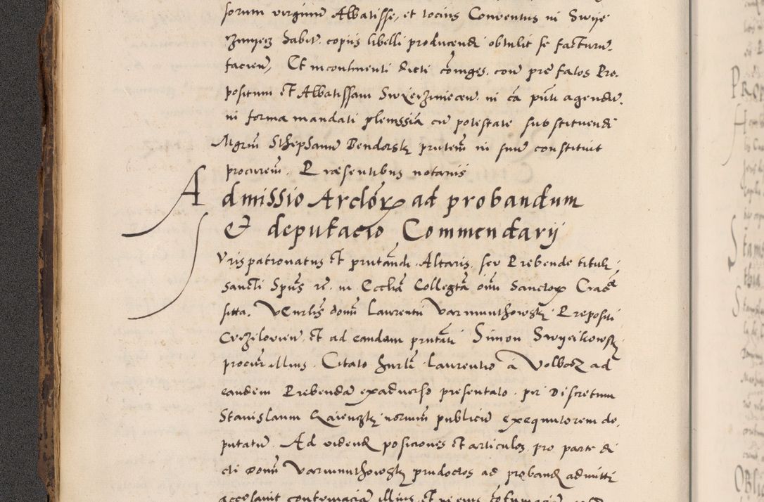 Zdjęcie nr 22 dla obiektu archiwalnego: Acta actorum causarum, sentenciarum diffinitivarum quam interloquutiorum, decretorum, obligationum, quietationum et constitutionum procuratorum coram reverndo domino Petri Porembski preposito Ossviencimensi, canonico et officiali Cracoviensi generali ad annum Dimini 1556, inditione quatuor decima, pontificatus sanctissimi in Christo patris domini Pauli divina providencia pape IIII anno ispius.