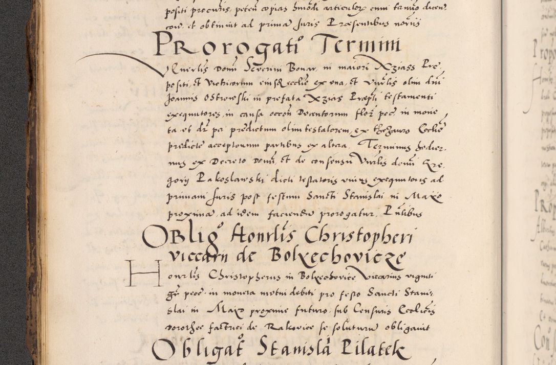Zdjęcie nr 28 dla obiektu archiwalnego: Acta actorum causarum, sentenciarum diffinitivarum quam interloquutiorum, decretorum, obligationum, quietationum et constitutionum procuratorum coram reverndo domino Petri Porembski preposito Ossviencimensi, canonico et officiali Cracoviensi generali ad annum Dimini 1556, inditione quatuor decima, pontificatus sanctissimi in Christo patris domini Pauli divina providencia pape IIII anno ispius.