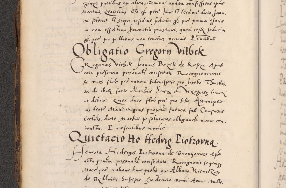 Zdjęcie nr 18 dla obiektu archiwalnego: Acta actorum causarum, sentenciarum diffinitivarum quam interloquutiorum, decretorum, obligationum, quietationum et constitutionum procuratorum coram reverndo domino Petri Porembski preposito Ossviencimensi, canonico et officiali Cracoviensi generali ad annum Dimini 1556, inditione quatuor decima, pontificatus sanctissimi in Christo patris domini Pauli divina providencia pape IIII anno ispius.