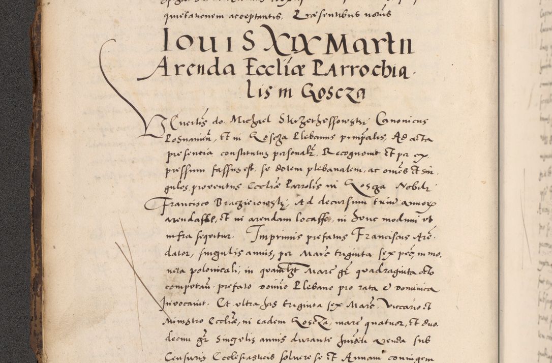 Zdjęcie nr 12 dla obiektu archiwalnego: Acta actorum causarum, sentenciarum diffinitivarum quam interloquutiorum, decretorum, obligationum, quietationum et constitutionum procuratorum coram reverndo domino Petri Porembski preposito Ossviencimensi, canonico et officiali Cracoviensi generali ad annum Dimini 1556, inditione quatuor decima, pontificatus sanctissimi in Christo patris domini Pauli divina providencia pape IIII anno ispius.