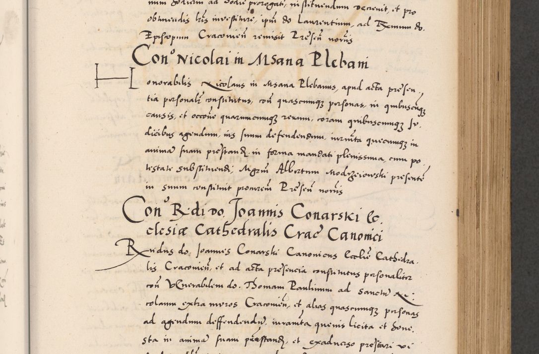 Zdjęcie nr 207 dla obiektu archiwalnego: Acta actorum causarum, sentenciarum diffinitivarum quam interloquutiorum, decretorum, obligationum, quietationum et constitutionum procuratorum coram reverndo domino Petri Porembski preposito Ossviencimensi, canonico et officiali Cracoviensi generali ad annum Dimini 1556, inditione quatuor decima, pontificatus sanctissimi in Christo patris domini Pauli divina providencia pape IIII anno ispius.