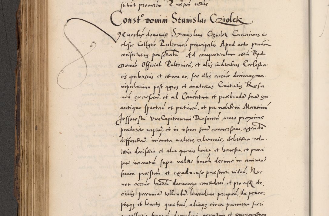 Zdjęcie nr 402 dla obiektu archiwalnego: Acta actorum causarum, sentenciarum diffinitivarum quam interloquutiorum, decretorum, obligationum, quietationum et constitutionum procuratorum coram reverndo domino Petri Porembski preposito Ossviencimensi, canonico et officiali Cracoviensi generali ad annum Dimini 1556, inditione quatuor decima, pontificatus sanctissimi in Christo patris domini Pauli divina providencia pape IIII anno ispius.