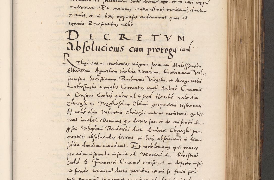 Zdjęcie nr 399 dla obiektu archiwalnego: Acta actorum causarum, sentenciarum diffinitivarum quam interloquutiorum, decretorum, obligationum, quietationum et constitutionum procuratorum coram reverndo domino Petri Porembski preposito Ossviencimensi, canonico et officiali Cracoviensi generali ad annum Dimini 1556, inditione quatuor decima, pontificatus sanctissimi in Christo patris domini Pauli divina providencia pape IIII anno ispius.