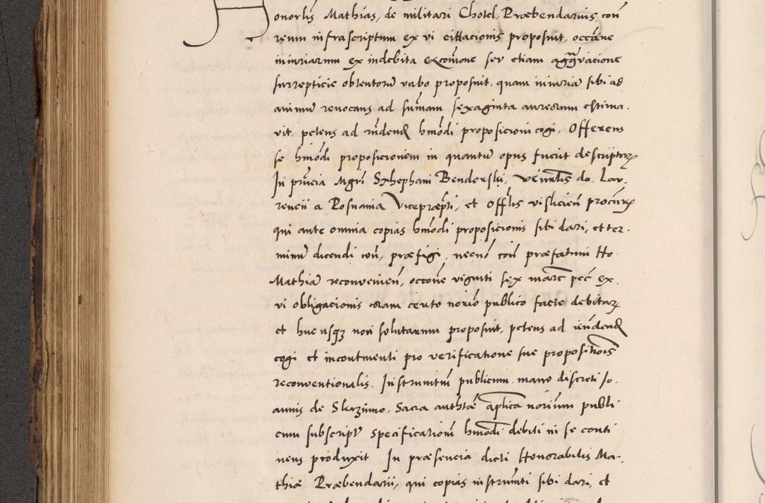 Zdjęcie nr 392 dla obiektu archiwalnego: Acta actorum causarum, sentenciarum diffinitivarum quam interloquutiorum, decretorum, obligationum, quietationum et constitutionum procuratorum coram reverndo domino Petri Porembski preposito Ossviencimensi, canonico et officiali Cracoviensi generali ad annum Dimini 1556, inditione quatuor decima, pontificatus sanctissimi in Christo patris domini Pauli divina providencia pape IIII anno ispius.