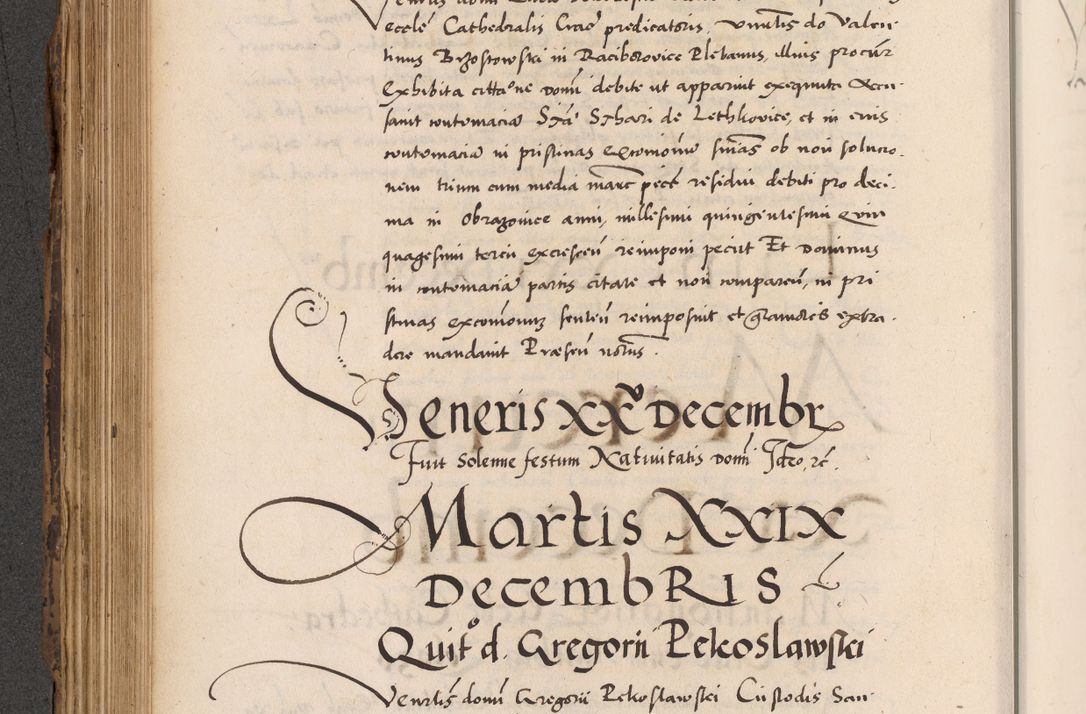 Zdjęcie nr 384 dla obiektu archiwalnego: Acta actorum causarum, sentenciarum diffinitivarum quam interloquutiorum, decretorum, obligationum, quietationum et constitutionum procuratorum coram reverndo domino Petri Porembski preposito Ossviencimensi, canonico et officiali Cracoviensi generali ad annum Dimini 1556, inditione quatuor decima, pontificatus sanctissimi in Christo patris domini Pauli divina providencia pape IIII anno ispius.