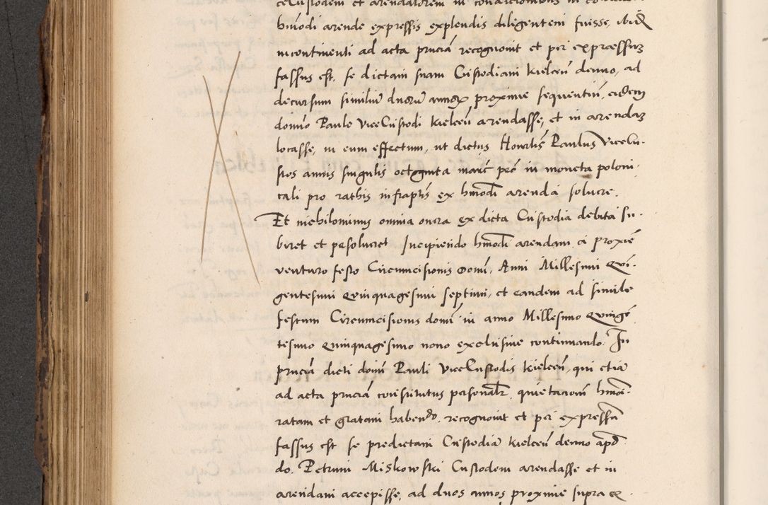 Zdjęcie nr 380 dla obiektu archiwalnego: Acta actorum causarum, sentenciarum diffinitivarum quam interloquutiorum, decretorum, obligationum, quietationum et constitutionum procuratorum coram reverndo domino Petri Porembski preposito Ossviencimensi, canonico et officiali Cracoviensi generali ad annum Dimini 1556, inditione quatuor decima, pontificatus sanctissimi in Christo patris domini Pauli divina providencia pape IIII anno ispius.