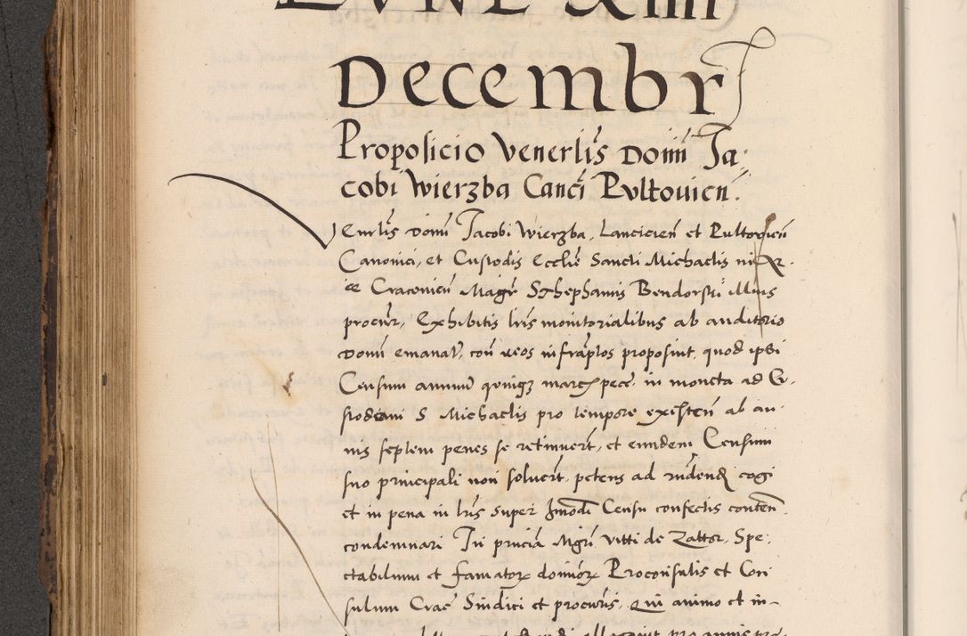 Zdjęcie nr 374 dla obiektu archiwalnego: Acta actorum causarum, sentenciarum diffinitivarum quam interloquutiorum, decretorum, obligationum, quietationum et constitutionum procuratorum coram reverndo domino Petri Porembski preposito Ossviencimensi, canonico et officiali Cracoviensi generali ad annum Dimini 1556, inditione quatuor decima, pontificatus sanctissimi in Christo patris domini Pauli divina providencia pape IIII anno ispius.