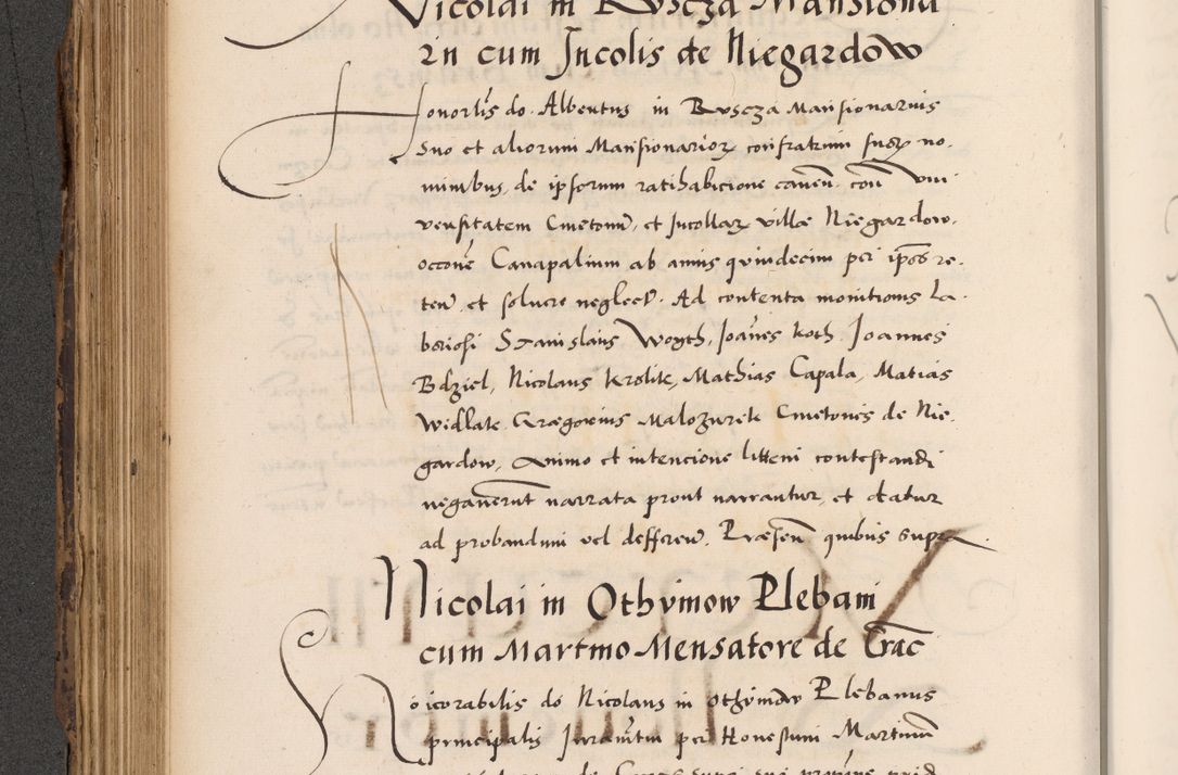 Zdjęcie nr 354 dla obiektu archiwalnego: Acta actorum causarum, sentenciarum diffinitivarum quam interloquutiorum, decretorum, obligationum, quietationum et constitutionum procuratorum coram reverndo domino Petri Porembski preposito Ossviencimensi, canonico et officiali Cracoviensi generali ad annum Dimini 1556, inditione quatuor decima, pontificatus sanctissimi in Christo patris domini Pauli divina providencia pape IIII anno ispius.