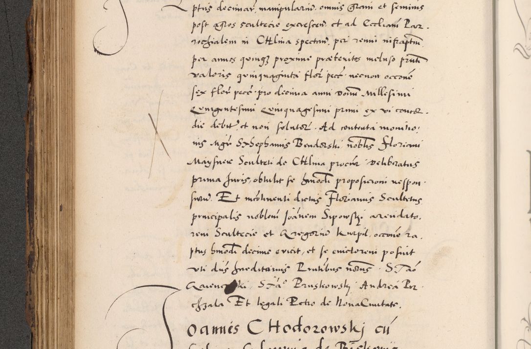 Zdjęcie nr 344 dla obiektu archiwalnego: Acta actorum causarum, sentenciarum diffinitivarum quam interloquutiorum, decretorum, obligationum, quietationum et constitutionum procuratorum coram reverndo domino Petri Porembski preposito Ossviencimensi, canonico et officiali Cracoviensi generali ad annum Dimini 1556, inditione quatuor decima, pontificatus sanctissimi in Christo patris domini Pauli divina providencia pape IIII anno ispius.