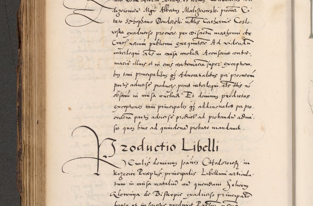 Zdjęcie nr 338 dla obiektu archiwalnego: Acta actorum causarum, sentenciarum diffinitivarum quam interloquutiorum, decretorum, obligationum, quietationum et constitutionum procuratorum coram reverndo domino Petri Porembski preposito Ossviencimensi, canonico et officiali Cracoviensi generali ad annum Dimini 1556, inditione quatuor decima, pontificatus sanctissimi in Christo patris domini Pauli divina providencia pape IIII anno ispius.