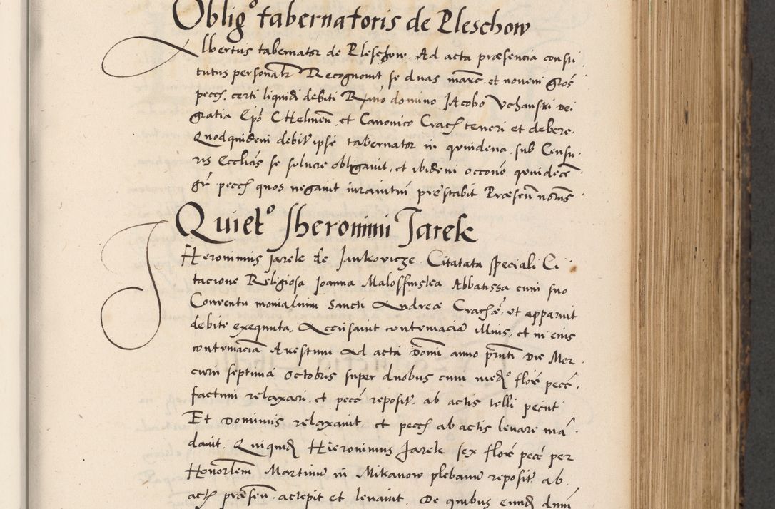 Zdjęcie nr 337 dla obiektu archiwalnego: Acta actorum causarum, sentenciarum diffinitivarum quam interloquutiorum, decretorum, obligationum, quietationum et constitutionum procuratorum coram reverndo domino Petri Porembski preposito Ossviencimensi, canonico et officiali Cracoviensi generali ad annum Dimini 1556, inditione quatuor decima, pontificatus sanctissimi in Christo patris domini Pauli divina providencia pape IIII anno ispius.