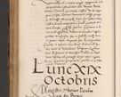 Zdjęcie nr 324 dla obiektu archiwalnego: Acta actorum causarum, sentenciarum diffinitivarum quam interloquutiorum, decretorum, obligationum, quietationum et constitutionum procuratorum coram reverndo domino Petri Porembski preposito Ossviencimensi, canonico et officiali Cracoviensi generali ad annum Dimini 1556, inditione quatuor decima, pontificatus sanctissimi in Christo patris domini Pauli divina providencia pape IIII anno ispius.