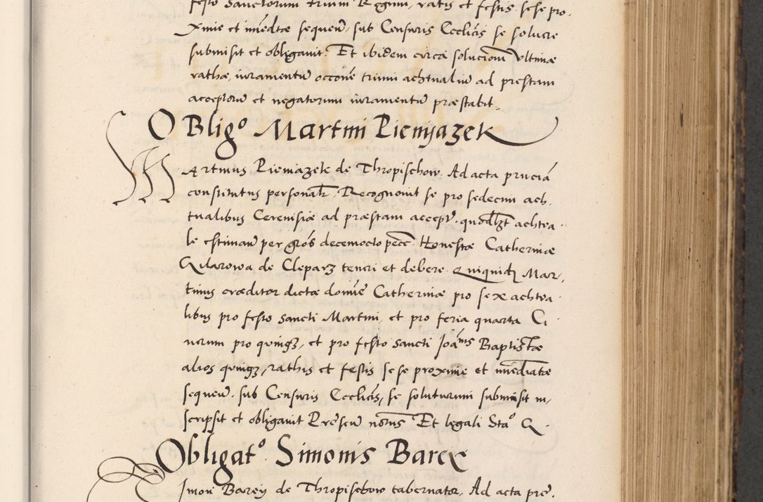 Zdjęcie nr 321 dla obiektu archiwalnego: Acta actorum causarum, sentenciarum diffinitivarum quam interloquutiorum, decretorum, obligationum, quietationum et constitutionum procuratorum coram reverndo domino Petri Porembski preposito Ossviencimensi, canonico et officiali Cracoviensi generali ad annum Dimini 1556, inditione quatuor decima, pontificatus sanctissimi in Christo patris domini Pauli divina providencia pape IIII anno ispius.