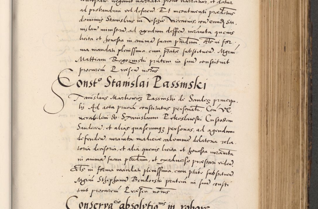 Zdjęcie nr 313 dla obiektu archiwalnego: Acta actorum causarum, sentenciarum diffinitivarum quam interloquutiorum, decretorum, obligationum, quietationum et constitutionum procuratorum coram reverndo domino Petri Porembski preposito Ossviencimensi, canonico et officiali Cracoviensi generali ad annum Dimini 1556, inditione quatuor decima, pontificatus sanctissimi in Christo patris domini Pauli divina providencia pape IIII anno ispius.