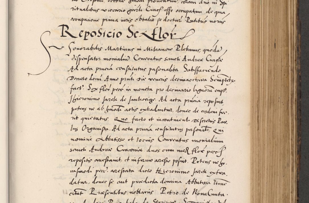 Zdjęcie nr 311 dla obiektu archiwalnego: Acta actorum causarum, sentenciarum diffinitivarum quam interloquutiorum, decretorum, obligationum, quietationum et constitutionum procuratorum coram reverndo domino Petri Porembski preposito Ossviencimensi, canonico et officiali Cracoviensi generali ad annum Dimini 1556, inditione quatuor decima, pontificatus sanctissimi in Christo patris domini Pauli divina providencia pape IIII anno ispius.