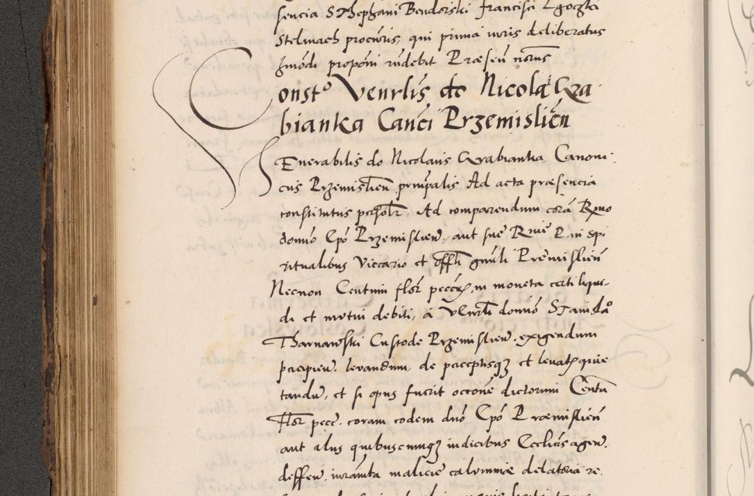 Zdjęcie nr 304 dla obiektu archiwalnego: Acta actorum causarum, sentenciarum diffinitivarum quam interloquutiorum, decretorum, obligationum, quietationum et constitutionum procuratorum coram reverndo domino Petri Porembski preposito Ossviencimensi, canonico et officiali Cracoviensi generali ad annum Dimini 1556, inditione quatuor decima, pontificatus sanctissimi in Christo patris domini Pauli divina providencia pape IIII anno ispius.
