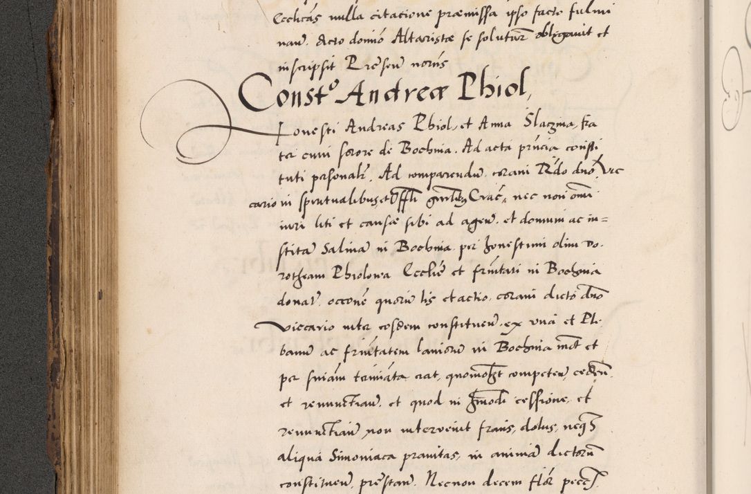 Zdjęcie nr 298 dla obiektu archiwalnego: Acta actorum causarum, sentenciarum diffinitivarum quam interloquutiorum, decretorum, obligationum, quietationum et constitutionum procuratorum coram reverndo domino Petri Porembski preposito Ossviencimensi, canonico et officiali Cracoviensi generali ad annum Dimini 1556, inditione quatuor decima, pontificatus sanctissimi in Christo patris domini Pauli divina providencia pape IIII anno ispius.