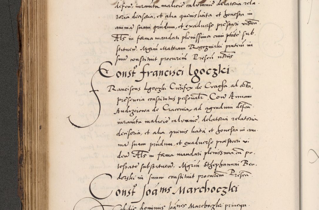 Zdjęcie nr 300 dla obiektu archiwalnego: Acta actorum causarum, sentenciarum diffinitivarum quam interloquutiorum, decretorum, obligationum, quietationum et constitutionum procuratorum coram reverndo domino Petri Porembski preposito Ossviencimensi, canonico et officiali Cracoviensi generali ad annum Dimini 1556, inditione quatuor decima, pontificatus sanctissimi in Christo patris domini Pauli divina providencia pape IIII anno ispius.