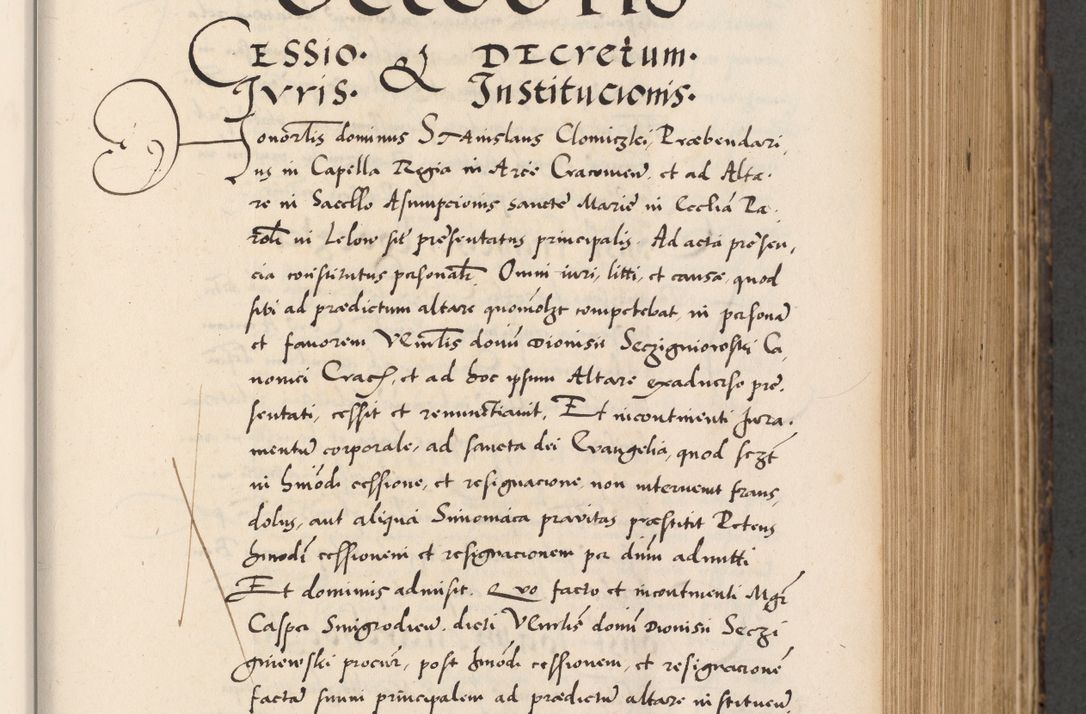 Zdjęcie nr 299 dla obiektu archiwalnego: Acta actorum causarum, sentenciarum diffinitivarum quam interloquutiorum, decretorum, obligationum, quietationum et constitutionum procuratorum coram reverndo domino Petri Porembski preposito Ossviencimensi, canonico et officiali Cracoviensi generali ad annum Dimini 1556, inditione quatuor decima, pontificatus sanctissimi in Christo patris domini Pauli divina providencia pape IIII anno ispius.