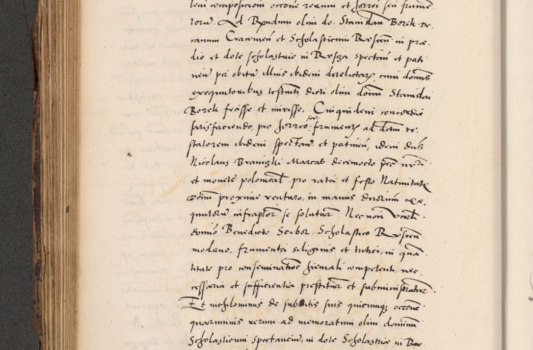 Zdjęcie nr 288 dla obiektu archiwalnego: Acta actorum causarum, sentenciarum diffinitivarum quam interloquutiorum, decretorum, obligationum, quietationum et constitutionum procuratorum coram reverndo domino Petri Porembski preposito Ossviencimensi, canonico et officiali Cracoviensi generali ad annum Dimini 1556, inditione quatuor decima, pontificatus sanctissimi in Christo patris domini Pauli divina providencia pape IIII anno ispius.