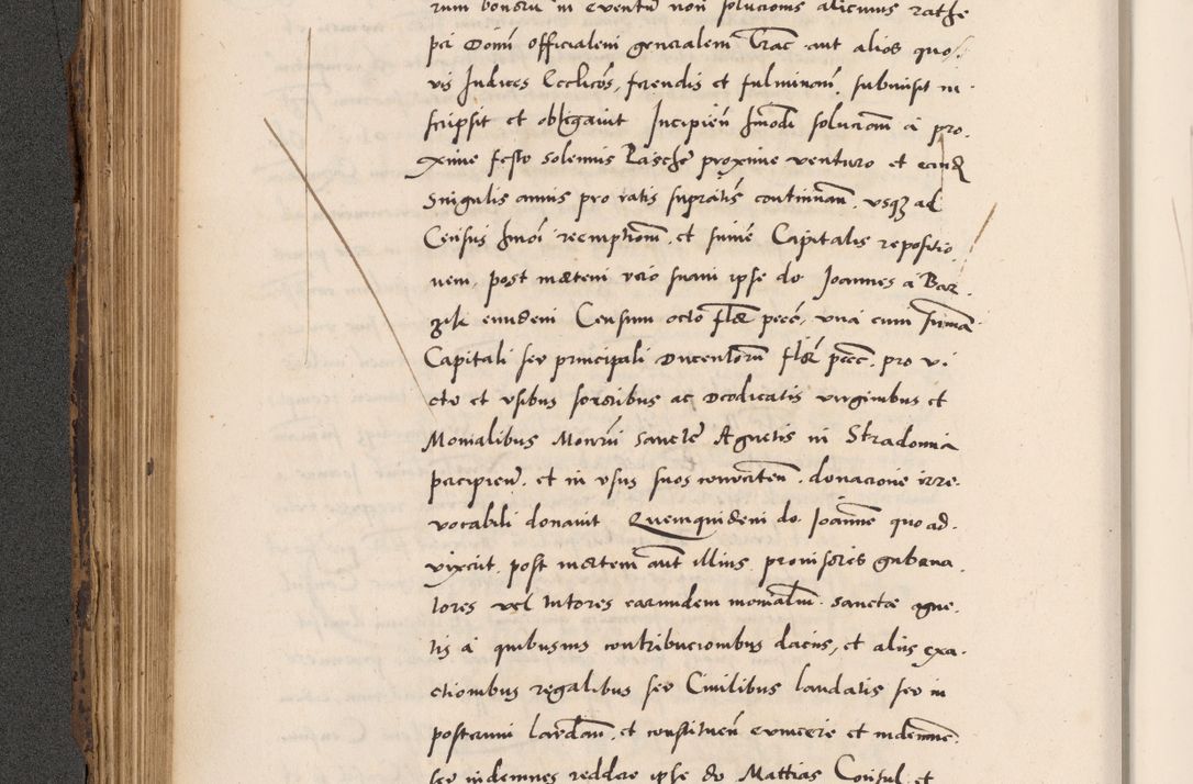 Zdjęcie nr 286 dla obiektu archiwalnego: Acta actorum causarum, sentenciarum diffinitivarum quam interloquutiorum, decretorum, obligationum, quietationum et constitutionum procuratorum coram reverndo domino Petri Porembski preposito Ossviencimensi, canonico et officiali Cracoviensi generali ad annum Dimini 1556, inditione quatuor decima, pontificatus sanctissimi in Christo patris domini Pauli divina providencia pape IIII anno ispius.