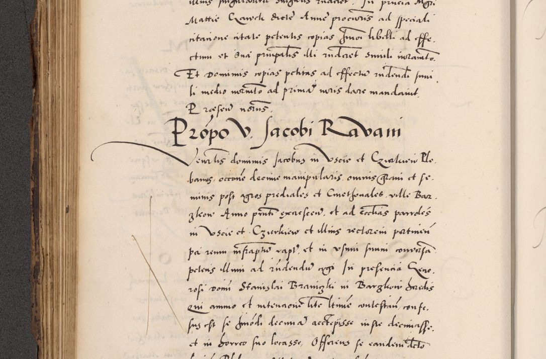 Zdjęcie nr 278 dla obiektu archiwalnego: Acta actorum causarum, sentenciarum diffinitivarum quam interloquutiorum, decretorum, obligationum, quietationum et constitutionum procuratorum coram reverndo domino Petri Porembski preposito Ossviencimensi, canonico et officiali Cracoviensi generali ad annum Dimini 1556, inditione quatuor decima, pontificatus sanctissimi in Christo patris domini Pauli divina providencia pape IIII anno ispius.