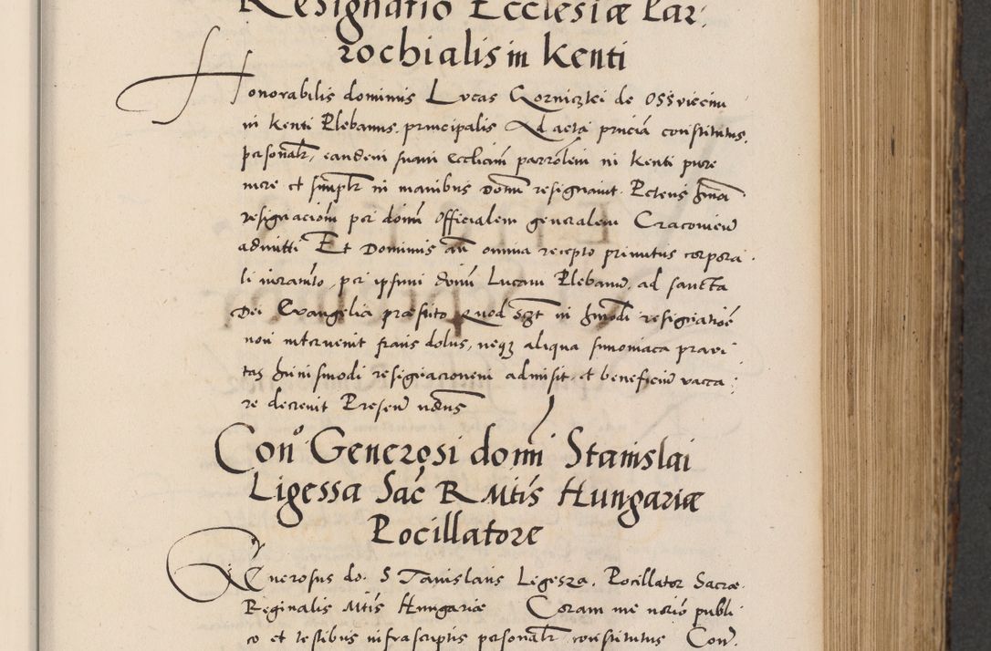 Zdjęcie nr 275 dla obiektu archiwalnego: Acta actorum causarum, sentenciarum diffinitivarum quam interloquutiorum, decretorum, obligationum, quietationum et constitutionum procuratorum coram reverndo domino Petri Porembski preposito Ossviencimensi, canonico et officiali Cracoviensi generali ad annum Dimini 1556, inditione quatuor decima, pontificatus sanctissimi in Christo patris domini Pauli divina providencia pape IIII anno ispius.