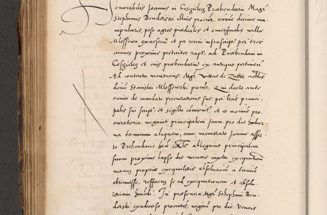 Zdjęcie nr 272 dla obiektu archiwalnego: Acta actorum causarum, sentenciarum diffinitivarum quam interloquutiorum, decretorum, obligationum, quietationum et constitutionum procuratorum coram reverndo domino Petri Porembski preposito Ossviencimensi, canonico et officiali Cracoviensi generali ad annum Dimini 1556, inditione quatuor decima, pontificatus sanctissimi in Christo patris domini Pauli divina providencia pape IIII anno ispius.