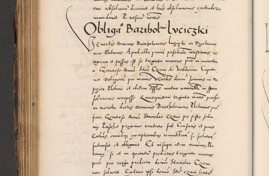 Zdjęcie nr 266 dla obiektu archiwalnego: Acta actorum causarum, sentenciarum diffinitivarum quam interloquutiorum, decretorum, obligationum, quietationum et constitutionum procuratorum coram reverndo domino Petri Porembski preposito Ossviencimensi, canonico et officiali Cracoviensi generali ad annum Dimini 1556, inditione quatuor decima, pontificatus sanctissimi in Christo patris domini Pauli divina providencia pape IIII anno ispius.