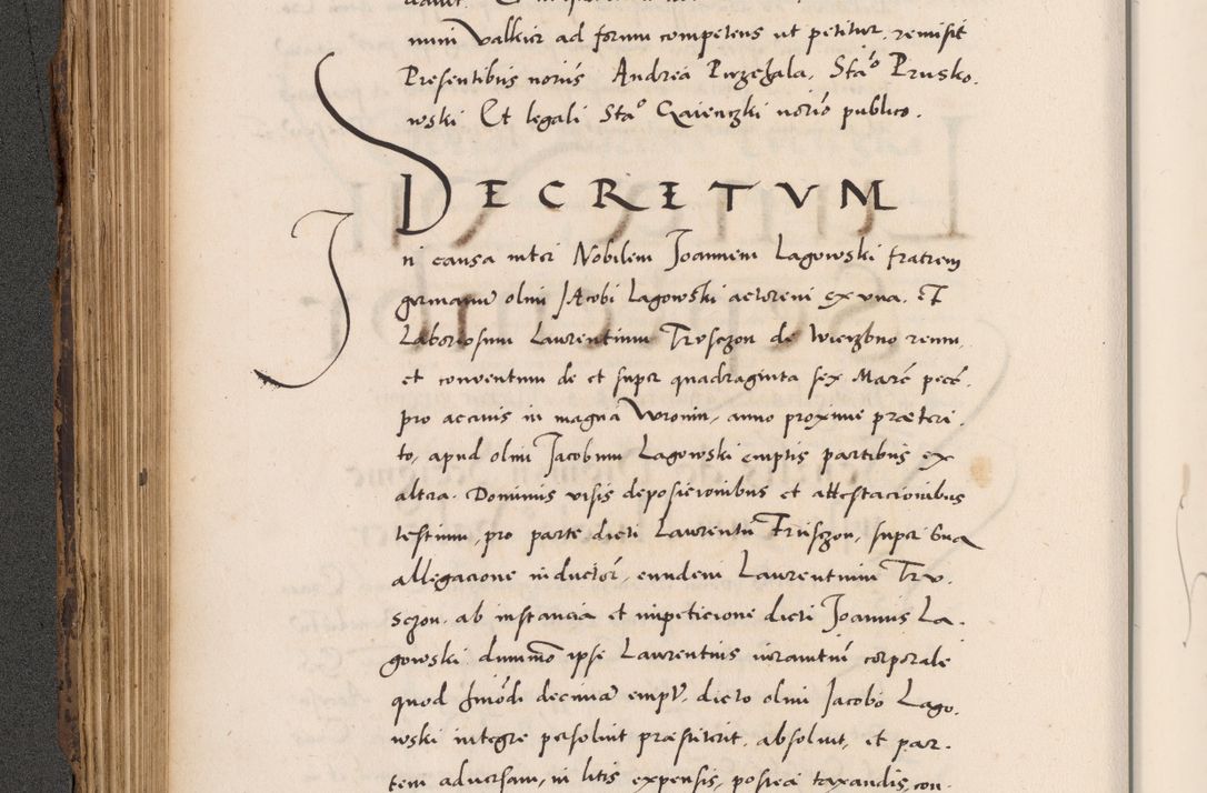 Zdjęcie nr 268 dla obiektu archiwalnego: Acta actorum causarum, sentenciarum diffinitivarum quam interloquutiorum, decretorum, obligationum, quietationum et constitutionum procuratorum coram reverndo domino Petri Porembski preposito Ossviencimensi, canonico et officiali Cracoviensi generali ad annum Dimini 1556, inditione quatuor decima, pontificatus sanctissimi in Christo patris domini Pauli divina providencia pape IIII anno ispius.