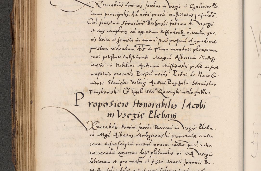 Zdjęcie nr 244 dla obiektu archiwalnego: Acta actorum causarum, sentenciarum diffinitivarum quam interloquutiorum, decretorum, obligationum, quietationum et constitutionum procuratorum coram reverndo domino Petri Porembski preposito Ossviencimensi, canonico et officiali Cracoviensi generali ad annum Dimini 1556, inditione quatuor decima, pontificatus sanctissimi in Christo patris domini Pauli divina providencia pape IIII anno ispius.