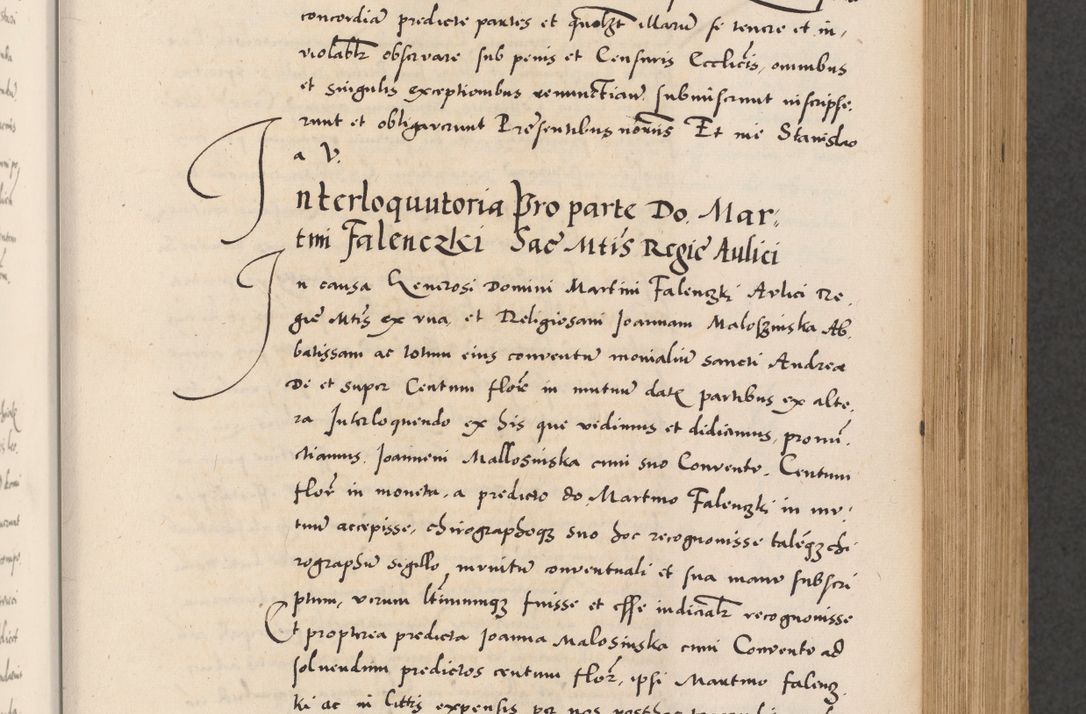Zdjęcie nr 209 dla obiektu archiwalnego: Acta actorum causarum, sentenciarum diffinitivarum quam interloquutiorum, decretorum, obligationum, quietationum et constitutionum procuratorum coram reverndo domino Petri Porembski preposito Ossviencimensi, canonico et officiali Cracoviensi generali ad annum Dimini 1556, inditione quatuor decima, pontificatus sanctissimi in Christo patris domini Pauli divina providencia pape IIII anno ispius.