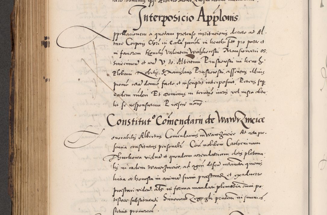 Zdjęcie nr 598 dla obiektu archiwalnego: Acta actorum causarum, sentenciarum diffinitivarum quam interloquutiorum, decretorum, obligationum, quietationum et constitutionum procuratorum coram reverndo domino Petri Porembski preposito Ossviencimensi, canonico et officiali Cracoviensi generali ad annum Dimini 1556, inditione quatuor decima, pontificatus sanctissimi in Christo patris domini Pauli divina providencia pape IIII anno ispius.