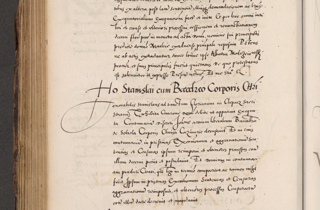 Zdjęcie nr 568 dla obiektu archiwalnego: Acta actorum causarum, sentenciarum diffinitivarum quam interloquutiorum, decretorum, obligationum, quietationum et constitutionum procuratorum coram reverndo domino Petri Porembski preposito Ossviencimensi, canonico et officiali Cracoviensi generali ad annum Dimini 1556, inditione quatuor decima, pontificatus sanctissimi in Christo patris domini Pauli divina providencia pape IIII anno ispius.
